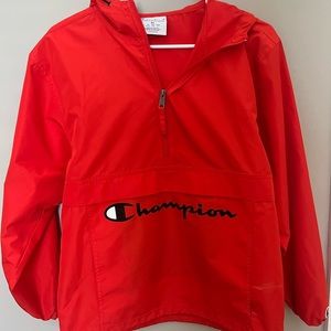 Red champion- wind and water breaker jacket